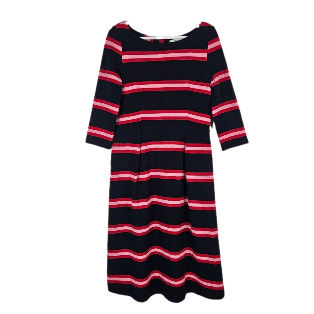 BODEN Alma Ottoman Fit & Flare Midi Dress Size 10